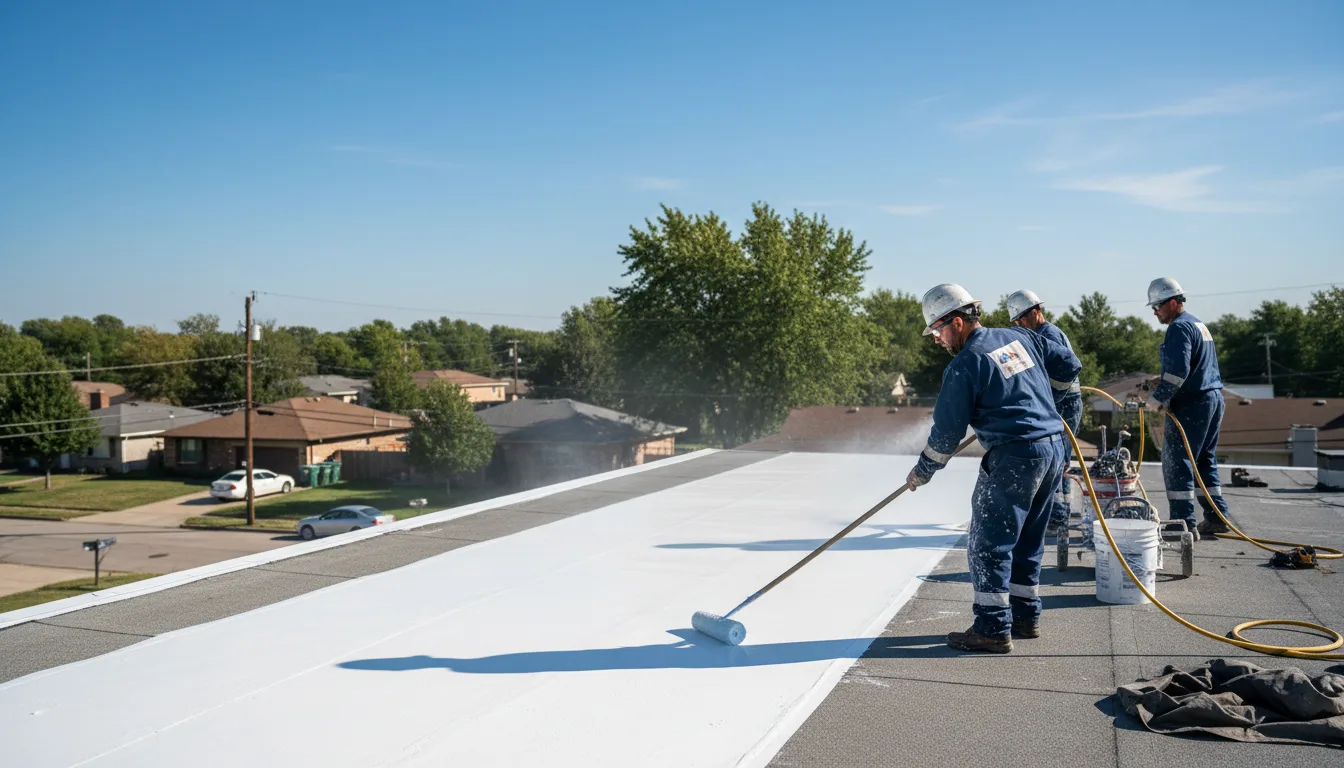 Commercial roof coating in Cortland, OH near me